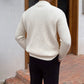 Men's Casual Knitted Cardigan Top White XL