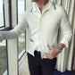 Men's Casual Knitted Cardigan Top White L