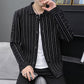 Men's Casual Knitted Cardigan Top Black M