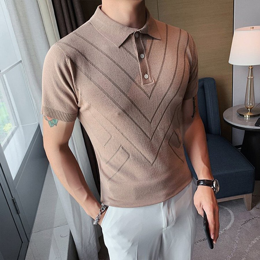 Men's Solid Color Short-Sleeved Sweater T-Shirt White XL