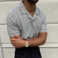 Men's Casual Short Sleeve T-Shirt POLO Shirt Black S