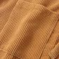 Mens Corduroy Solid Color Lace Up Casual Loose Kimono With Pocket