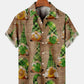 St. Patrick's Day Clover Elf Casual Loose Men's Large Short Sleeve Shirt