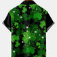 St Patrick's Clover Print Men's Large Shirt