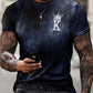 Men's Tee T shirt Shirt 3D Print Graphic Prints Letter Print Short Sleeve Daily Tops Polyester Casual Vintage Designer Big and Tall Round Neck