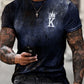 Men's Tee T shirt Shirt 3D Print Graphic Prints Letter Print Short Sleeve Daily Tops Polyester Casual Vintage Designer Big and Tall Round Neck