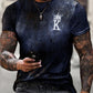 Men's Tee T shirt Shirt 3D Print Graphic Prints Letter Print Short Sleeve Daily Tops Polyester Casual Vintage Designer Big and Tall Round Neck