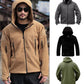 Military Fleece Tactical Jacket Solid Casual Hooded Jacket Army Zipper Coat Outdoor Thermal Ventilation Sports Polar Clothes