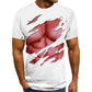 Men 3D Printed T-Shirt Short Sleeve Slim Tops Spring Summer Fashion Casual Male Round Neck Top Tee Streetwear