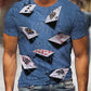 New Men's T shirt 3D Print Graphic Short Sleeve Daily Tops Round Neck