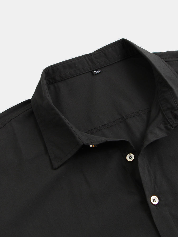 Mens Chinese Painting Print Turndown Collar Short Sleeve Casual Shirt