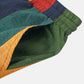 Men Thin & Breathable Cotton Outfits Sets Colorful Stripe Holiday Short Sleeve Two Pieces