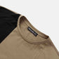 Mens Pullover Two Tone Patchwork Little Applique Design Two Pieces Outfits SKUH63584