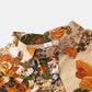 Mens Vintage Floral Oil Printting Short Sleeve Shirts