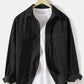 Mens Corduroy Solid Color Cargo Style Long Sleeve Shirts With Flap Pockets