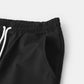 Mens Contrast Stripe Trim Plain Sports Two Pieces Outfits With Drawstring Shorts SKUH31214