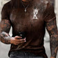 Men's Tee T shirt Shirt 3D Print Graphic Prints Letter Print Short Sleeve Daily Tops Polyester Casual Vintage Designer Big and Tall Round Neck