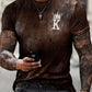 Men's Tee T shirt Shirt 3D Print Graphic Prints Letter Print Short Sleeve Daily Tops Polyester Casual Vintage Designer Big and Tall Round Neck